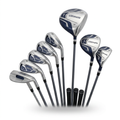 Golf Club Set Designed for Confident Play, 460cc Alloy Driver, Hybrid, 6-Iron Set, Low Center Gravity