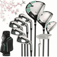 Golf Club Set 9 Piece Complete Golf Set for Right Handed with Stand Bag and 3 Bonus Head Covers