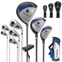 Men'S 9 Pieces Complete Golf Club Set Includes 460Cc Alloy Driver 3# Fairway Wood 4# Hybrid 6# 7# 8# 9# and P# Irons