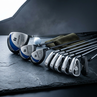 Men'S 9 Pieces Complete Golf Club Set Includes 460Cc Alloy Driver 3# Fairway Wood 4# Hybrid 6# 7# 8# 9# and P# Irons — Studio Shot