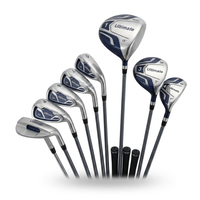 Men'S 9 Pieces Complete Golf Club Set Includes 460Cc Alloy Driver 3# Fairway Wood 4# Hybrid 6# 7# 8# 9# and P# Irons — Studio Shot