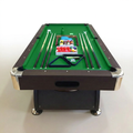 Pool Table Built for Home Entertainment, Automatic Ball Return, Vintage Green Cloth, Complete Set
