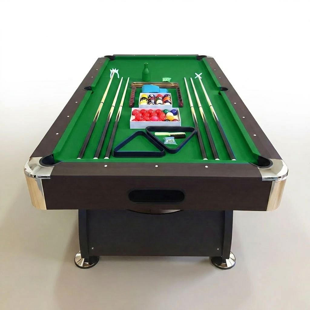 Pool Table 8 Feet Full Optional – Vintage Green — Studio Shot