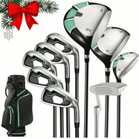 Golf Club Set 9 Piece Complete Golf Set for Right Handed with Stand Bag and 3 Bonus Head Covers